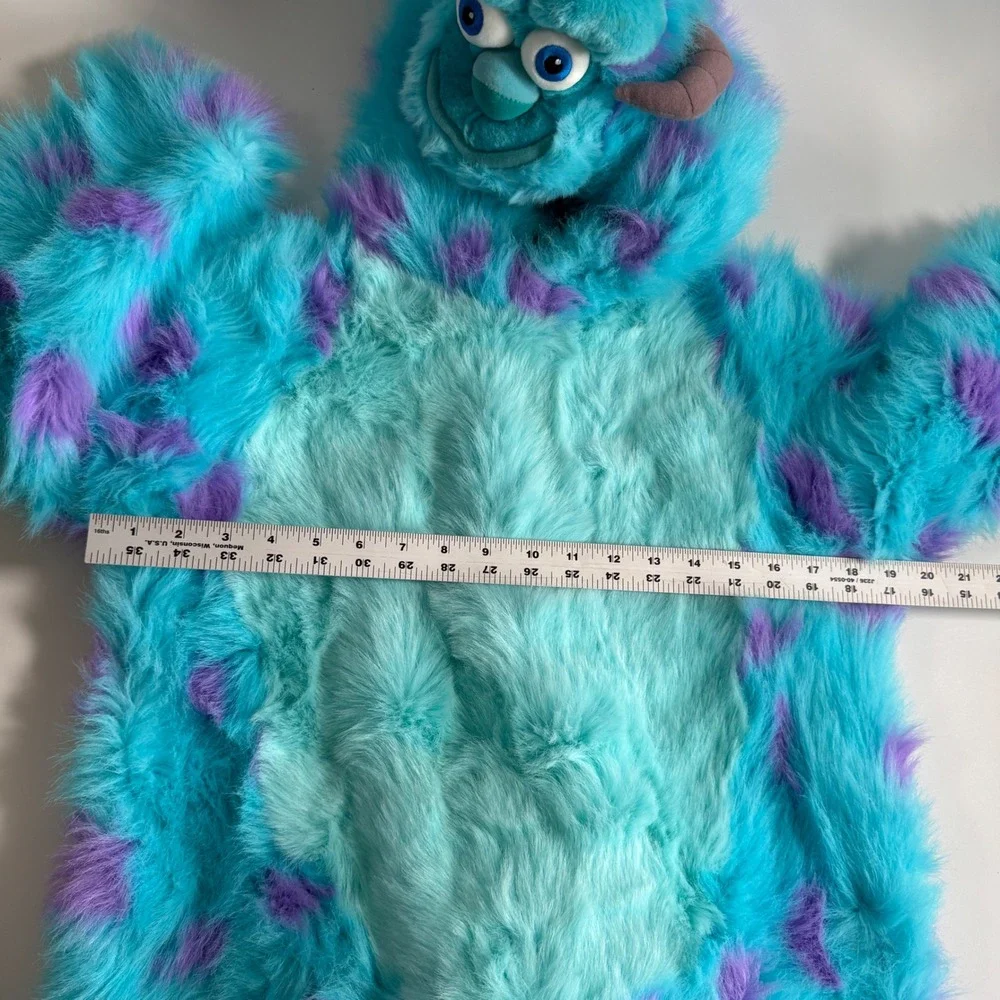 Disney Store Monsters Inc Sulley Plush Faux Fur Costume Kids Size 6-8 - Picture 9 of 9